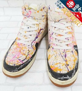 2S9281/ナイキ エアフォース1 ミッドキャンバス ペインティング 02年製 302579-112 NIKE AIR FORCE 1 MID CANVAS 30cm