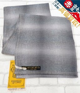 2A7467【クリックポスト対応】未使用品 FREEWHEELERS Vintage Ombre Check MUFFLER 1627007 フリーホイーラーズ マフラー