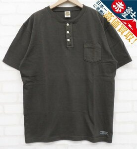 8T1659/未使用品 TROPHY CLOTHING 半袖ヘンリーネックポケットTシャツ トロフィークロージング