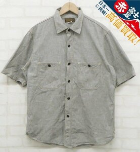 8T1529/FREEWHEELERS HEAD MAN CUT-SLEEVE SHIRT 2323006 フリーホイーラーズ ヘッドマン 半袖ワークシャツ