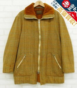 3J4246/PENDLETON ボアスタンドカラーチェックハーフコート ペンドルトン ビンテージ TALONジップ