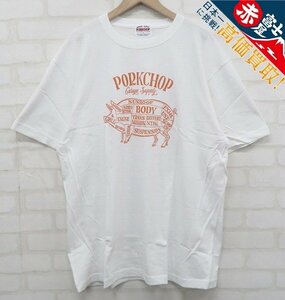 8T1538【クリックポスト対応】新品 PORKCHOP 半袖Tシャツ ポークチョップ