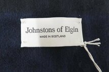 2A7399/未使用品 Johnstons of Elgin カシミヤマフラー ジョンストンズ オブ エルガン ストール_画像3