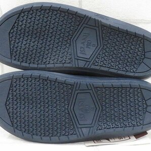 2S9225/未使用品 ISLAND SLIPPER BULL HIDE SLIDE アイランドスリッパ スエードレザースライド サンダルの画像5