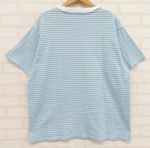 8T1510【クリックポスト対応】NECESSARY or UNNECESSARY 半袖ボーダーTシャツ ネセサリーオアアンネセサリー 0_画像3