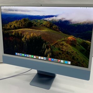 １円スタート！！Apple iMac A2438 (24-inch, M1,2021) ブルー [Dmc]の画像1