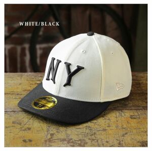 NEW ERA WAIPER別注 White Black 7 5/8 ニューエラ　ワイパー　別注　ホワイト　ブラック