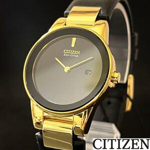 【CITIZEN】展示品特価/シチズン/レディース腕時計/お洒落/激レア/女性用/プレゼントに/ゴールド.ブラック.黒色/希少/ブランド/Japan/高貴