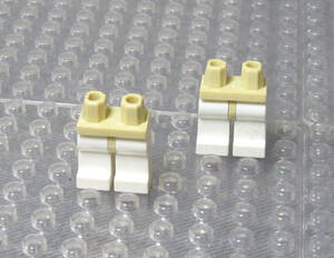 ◆レゴ∥LEGO【ミニフィグ用レッグ/白-タン】#970c01◆正規品 [R89219]