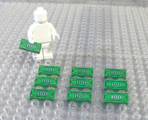 ◆レゴ∥LEGO【100ドル札(1x2タイル) 10個】#3069◆正規品 [R88505]