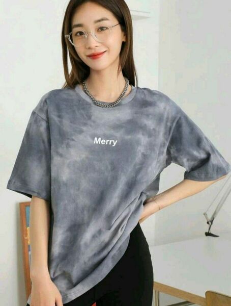 SHEIN DAZY タイダイ柄 半袖Tシャツ