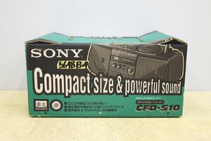 5648B24 未使用? SONY ソニー CDラジオカセットコーダー CFD-S10 ラジカセ CDプレーヤー 昭和 レトロ