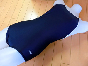 3■sprinter■白パイピングトレーニング水着Mサイズ　　紺色　