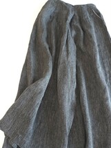 スタジオクリップ studio CLIP リネン100 ワイドパンツ size M スカート見えパンツ_画像6