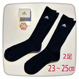 adidasハイソックス★紺色★2足組