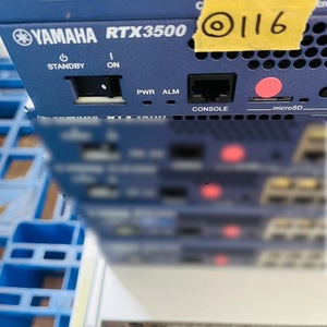 ◎116【通電OK】YAMAHA RTX3500 ギガアクセス VPN ルーター 中小規模 19インチラック 1Uサイズ 4ポート L2スイッチングハブ ヤマハ