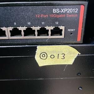 ◎013【通電OK】 BUFFALO BS-XP2012 BS-XP20シリーズ スイッチ switch 10ギガビット 12ポート VLAN QoS Web設定 バッファロー
