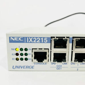 $01【2台セット】★動作良好★初期化済☆ NEC UNIVERGE IX2215 日本製 本体 ギガビット回線 ルーター 8ポート スイッチングハブ 無線LANの画像2