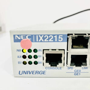 $04【2台セット】★動作良好★初期化済☆ NEC UNIVERGE IX2215 日本製 本体 ギガビット回線 ルーター 8ポート スイッチングハブ 無線LANの画像3
