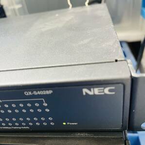 ◎083【通電OK】NEC QX-S4028P UNIVERGE QXシリーズ 1GbE高機能 レイヤ2 スイッチ スタティックルーティング IRFスタック セキュリティの画像3