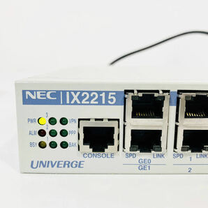 $12【2台セット】★動作良好★初期化済☆ NEC UNIVERGE IX2215 日本製 本体 ギガビット回線 ルーター 8ポート スイッチングハブ 無線LANの画像2