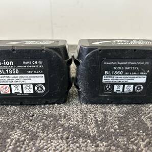 1000円スタート リチウムイオンバッテリー 18V 6.0Ah 14.4V 5.0Ah マキタ互換品 BL1860 BL1850 BL まとめて1450 残量指示付き ジャンク品の画像9