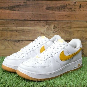 NIKE AIR FORCE 1 LOW RETRO QS ナイキ エアフォース 1 ロー レトロ ホワイト/ガムイエロー FD7039-100 26.5cm