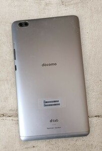 【ジャンク品】dtab Compact d-02K Silver ドコモ タブレット 部品取りに