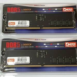 DDR5 4800MHz 16GB RAM UDIMM PC5-38400 32GB (16GB2)の画像1