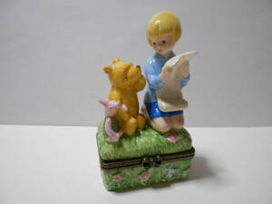 * mid waist company manufactured Disney classic Pooh ceramics made ornament retro case figure Piglet midwest Vintage postage 510 jpy ~