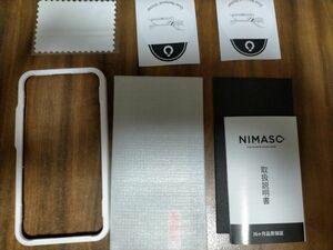 Spigen Glas tR Optik iPhone13Mini用 カメラフィルム とＮIMASO 強化ガラス ガイド枠付き