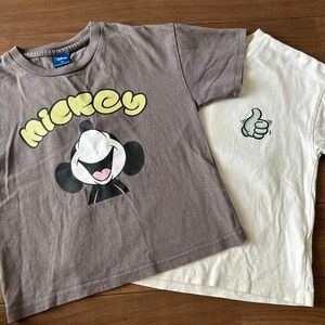 ディズニー　ミッキーTシャツ 2枚セット　120cm