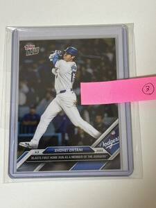 【1円スタート】TOPPS NOW 2024　大谷翔平　ドジャース移籍　1号ホームラン　記念カード③ Shohei OHTANI