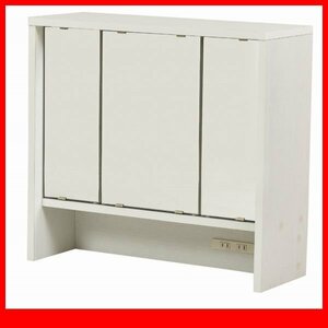  dresser * desk three surface mirror single goods / width 60cm mirror inside moveable shelves storage outlet attaching the back side cosmetics / white furniture /a3