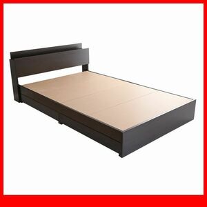  bed *. shelves storage attaching Vintage chest bed frame only double / drawer 2 cup 2. outlet attaching / wood grain black oak / special price /a1