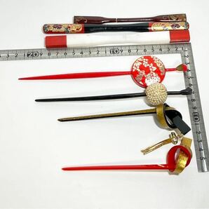 かんざし こうがい 玉簪 笄 まとめ 髪飾り 和装小物 和装 着物 レトロ アンティーク まとめの画像5