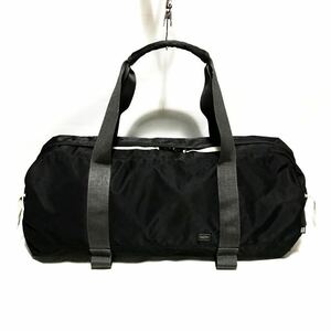 HEAD PORTER/SHATI BOSTON BAG/BLACK×Dark Gray/Large/ヘッドポーター/シャチボストンバッグ/ドラムハンド/ブラック×ダークグレー/大容量