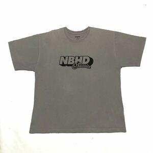 NEIGHBORHOOD/Logo Print S/S TEE/Light Gray/Large/221PCNH-ST08/ネイバーフッド/ロゴプリントクルーネック半袖 Tシャツ/ライトグレー