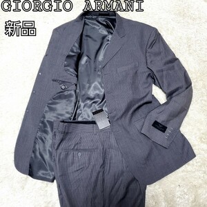 新品 GIORGIO ARMANI　スーツ セットアップ　黒タグ　ウール　52