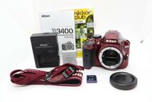 【C2232】Nikon D3400 レッド ニコン_画像1