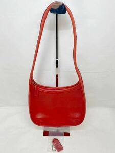 KT0415 COACH/ Old Coach L go one shoulder bag shoulder .. leather red G7D 9020