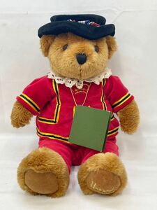 KT0408 Harrods/ハロッズ テディベア くま ぬいぐるみ 人形 ドール 帽子 マルチカラー Beefeater Bear