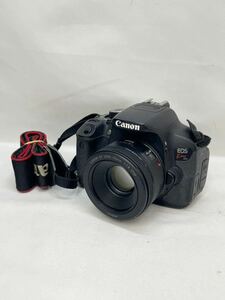 KT0422 Canon/キャノン キヤノン ボディ Kiss x6i デジタル一眼レフ カメラ レンズ 50mm f1.8 動作品