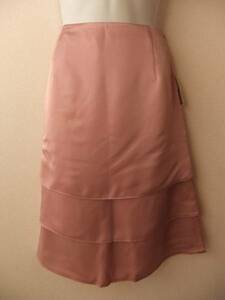  new goods ELLE L *W67* pearl pink 3 step skirt * belt attaching 