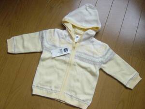  new goods GAP Gap 70 nordic with a hood knitted parka cream color 