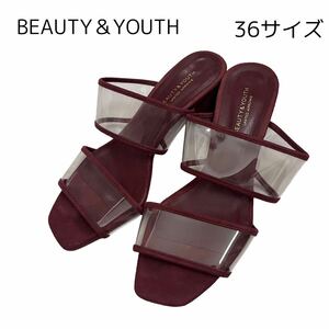 【BEAUTY＆YOUTH】クリアサンダル　36