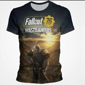 未使用Fallout ボルトボーイTシャツ　フォールアウトTV fallout76 online オンラインゲーム宣伝Tシャツ　Fallout76 wastelanders BOS T60