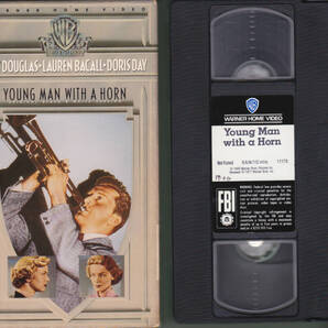 5443【150円+送料200円】《英語版 VHSビデオ》 カーク・ダグラス/ドリス・デイ等 映画「情熱の狂想曲 Young Man with a Horn」