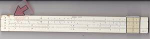 5628【送料込み】《計算尺》レトロな竹製計算尺 RELAY INDUSTRIAL CO.製「Bamboo Relay Slide rule No.80」