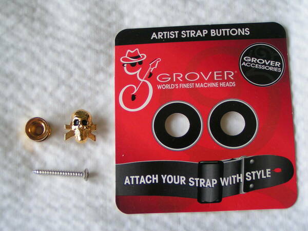 5740【送料込み】Grover 610G　エレキギター等のストラップ・ピン（ストラップ・ボタン）1個のみ